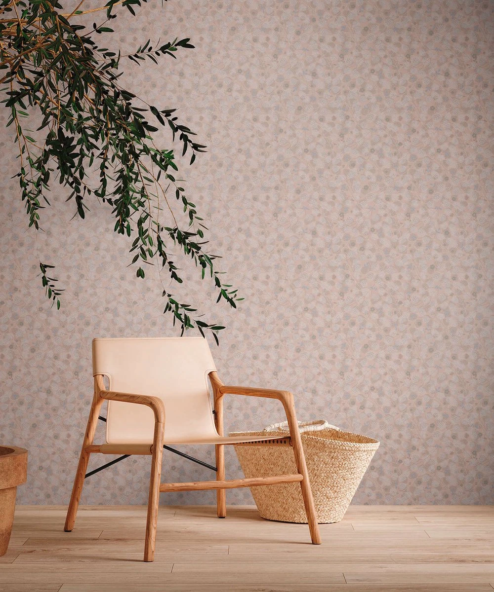 A.S. Creation AS Creation Metropolitan Stories 3 - PAPIER PEINT FLEURS ET FEUILLES - Rose Blanc Bleu Gris - 1005 X 53 Cm 4 A.S. Creation AS Creation Metropolitan Stories 3 - PAPIER PEINT FLEURS ET FEUILLES - Rose Blanc Bleu Gris - 1005 X 53 Cm – Image 4