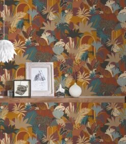 A.S. Creation AS Création Antigua - PAPIER PEINT ANIMAL JUNGLESTYLE - Orange Rouge Bleu Vert Beige - 1005 X 53 Cm -A.S. Creation Soldes 1050x1200 1