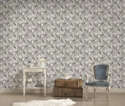 A.S. Creation AS Creation MICHALSKY - Papier Peint Jungle - Singes Araignées Entre Les Feuilles - Gris Blanc Noir - 1005 X 53 Cm -A.S. Creation Soldes 1200x1014 3