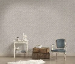 A.S. Creation AS Creation My Home My Spa - PAPIER PEINT À STRUCTURE GÉOMÉTRIQUE - Aspect Usé - 1005 X 53 Cm -A.S. Creation Soldes 1200x1014 5