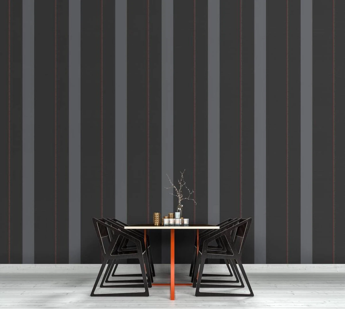 A.S. Creation AS Creation Karl Lagerfeld - Papier Peint Block Stripes - Avantgarde "Ribbon" - Noir Rouge Gris - 1005 X 53 Cm 6 A.S. Creation AS Creation Karl Lagerfeld - Papier Peint Block Stripes - Avantgarde "Ribbon" - Noir Rouge Gris - 1005 X 53 Cm – Image 6