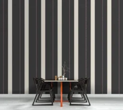 A.S. Creation AS Creation Karl Lagerfeld - Papier Peint Block Stripes - Avantgarde "Ribbon" - Lilas Blanc Noir - 1005 X 53 Cm -A.S. Creation Soldes 1200x1075 13