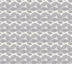 A.S. Creation AS Creation Karl Lagerfeld - Papier Peint Graphique éventail - Avantgarde Design "Fan" - Blanc Argenté - 1005 X 53 Cm