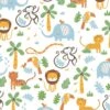 A.S. Creation JUNGLE ANIMAL WALLPAPER - Bont Jaune Vert Blauw Wit - Papier Peint Chambre D'enfant - AS Creation Little Love