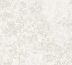 A.S. Creation Papier Peint BRANCHES AND SHRUBS - Beige Creme Grey Taupe - AS Creation New Walls "Livingwalls"