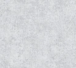 A.S. Creation AS Creation Trendwall 2 - PAPIER PEINT STRUCTURE VINTAGE - Avec Effet Métallisé - Gris Argent - 1005 X 53 Cm