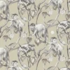 A.S. Creation AS Creation MICHALSKY - Papier Peint Jungle - Singes Araignées Entre Les Feuilles - Beige Gris Blanc - 1005 X 53 Cm