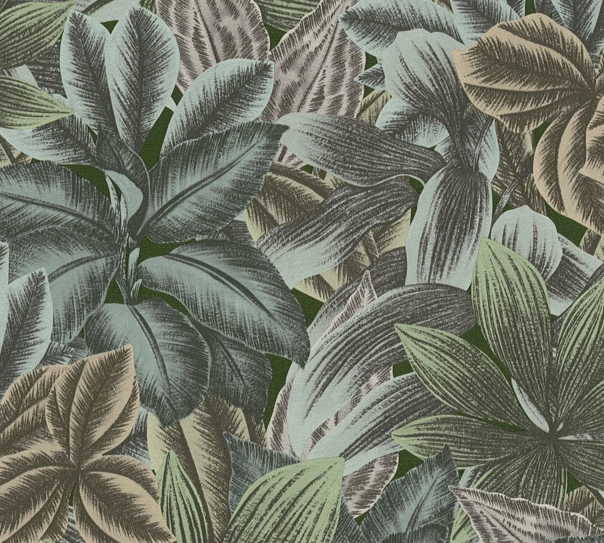 A.S. Creation AS Creation Metropolitan Stories 3 - PAPIER PEINT FEUILLES EXOTIQUES - Vert Gris Beige - 1005 X 53 Cm 6 A.S. Creation AS Creation Metropolitan Stories 3 - PAPIER PEINT FEUILLES EXOTIQUES - Vert Gris Beige - 1005 X 53 Cm – Image 6