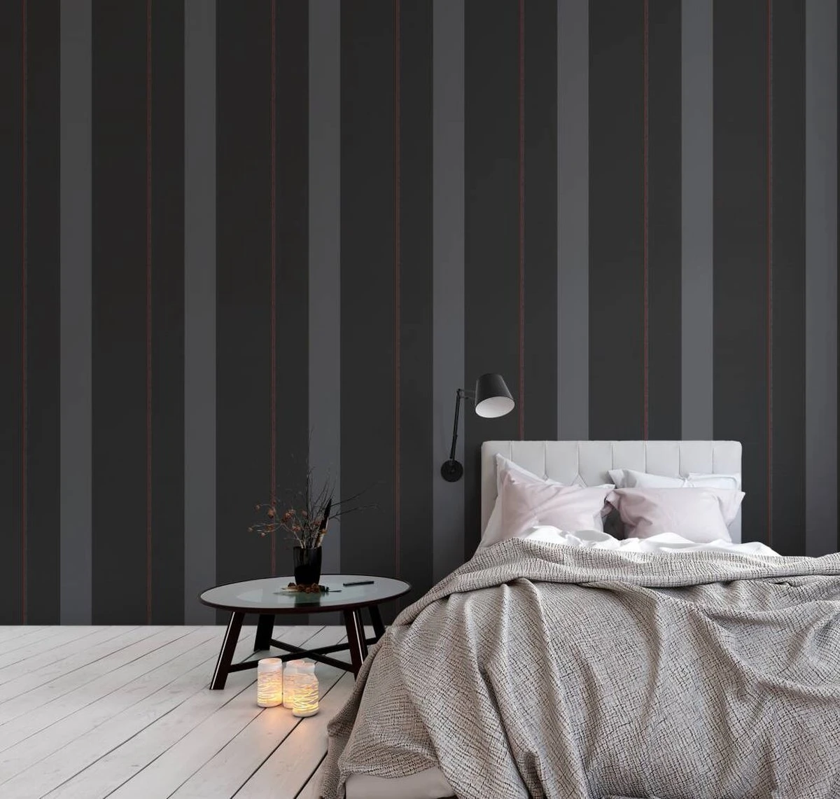 A.S. Creation AS Creation Karl Lagerfeld - Papier Peint Block Stripes - Avantgarde "Ribbon" - Noir Rouge Gris - 1005 X 53 Cm 8 A.S. Creation AS Creation Karl Lagerfeld - Papier Peint Block Stripes - Avantgarde "Ribbon" - Noir Rouge Gris - 1005 X 53 Cm – Image 8