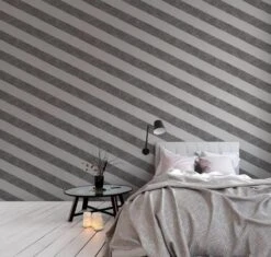A.S. Creation AS Creation MICHALSKY - Papier Peint à Rayures Marbrées - Natuursteen - Gris Blanc Argenté - 1005 X 53 Cm -A.S. Creation Soldes 1200x1141 3