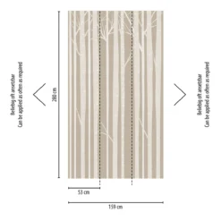 A.S. Creation AS Creation Metropolitan Stories "The Wall" - PAPIER PEINT PHOTO ARBRES GRAPHIQUES - 1,59 X 2,80 Mètres - Motif Répétable -A.S. Creation Soldes 1200x1200 101