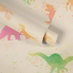 A.S. Creation PAPIER PEINT DINOSAURE - Bont Beige Rose Blauw Vert - Papier Peint Chambre D'enfant - AS Creation Little Love -A.S. Creation Soldes 1200x1200 12