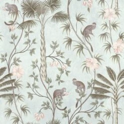 A.S. Creation AS Creation Metropolitan Stories "The Wall" - PAPIER PEINT PHOTO PALMIERS ET SINGES - 1,59 X 2,80 Mètres - Motif Reproductible -A.S. Creation Soldes 1200x1200 125