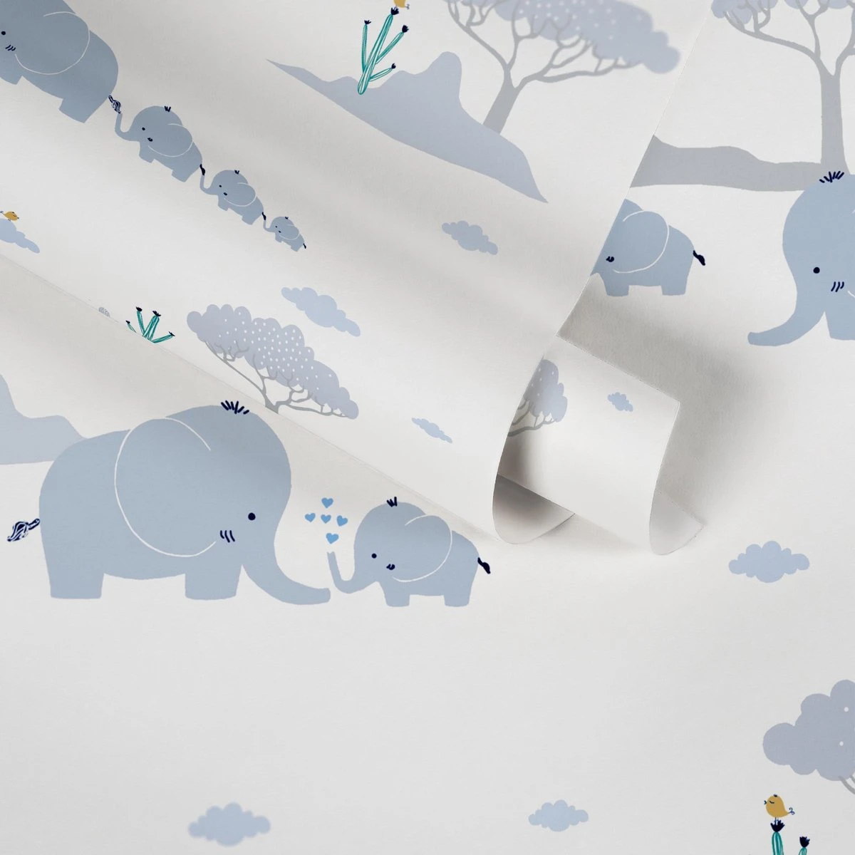 A.S. Creation ELEPHANT WALLPAPER - Blauw Grijs Wit Vert Jaune - Papier Peint Chambre D'enfant - AS Creation Little Love 3 A.S. Creation ELEPHANT WALLPAPER - Blauw Grijs Wit Vert Jaune - Papier Peint Chambre D'enfant - AS Creation Little Love – Image 3