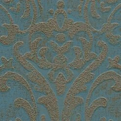 A.S. Creation AS Creation Metropolitan Stories 3 - PAPIER PEINT ORNEMENTS BAROQUES - Pétrole Doré - 1005 X 53 Cm -A.S. Creation Soldes 1200x1200 152