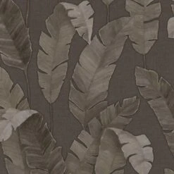 A.S. Creation AS Creation Metropolitan Stories 3 - PAPIER PEINT GRANDES FEUILLES - Marron Chocolat - 1005 X 53 Cm