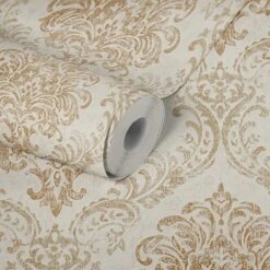 A.S. Creation AS Creation Metropolitan Stories 3 - PAPIER PEINT ORNEMENTS BAROQUES - Or Blanc Crème - 1005 X 53 Cm -A.S. Creation Soldes 1200x1200 189