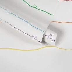 A.S. Creation HEARTS GUIRLAND WALLPAPER - Bont Wit Rouge Blauw Jaune - Papier Peint Chambre D'enfant - AS Creation Little Love -A.S. Creation Soldes 1200x1200 209