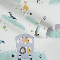 A.S. Creation ANIMALS ON SAFARI WALLPAPER - Bont Vert Grijs Jaune Wit - Papier Peint Chambre D'enfant - AS Creation Little Love 7 A.S. Creation ANIMALS ON SAFARI WALLPAPER - Bont Vert Grijs Jaune Wit - Papier Peint Chambre D'enfant - AS Creation Little Love -A.S. Creation Soldes 1200x1200 27