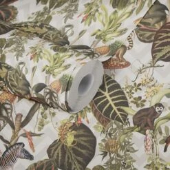 A.S. Creation AS Creation MICHALSKY - Papier Peint Jungle - Animaux Aux Feuilles Tropicales - Beige Multicolore - 1005 X 53 Cm -A.S. Creation Soldes 1200x1200 52