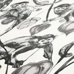 A.S. Creation AS Creation MICHALSKY - Papier Peint Jungle - Singes Araignées Entre Les Feuilles - Gris Blanc Noir - 1005 X 53 Cm -A.S. Creation Soldes 1200x1200 65
