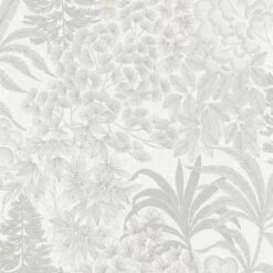 A.S. Creation PAPIER PEINT FLEURS ET FEUILLES | Botanique - Blanc Gris Argent - AS Création Metropolitan Stories 3