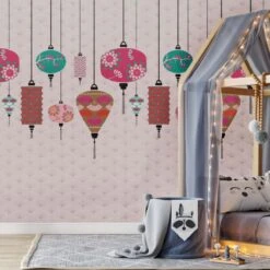 A.S. Creation AS Creation Metropolitan Stories "The Wall" - PAPIER PEINT PHOTO LAMPE JAPONAISE - 1,59 X 2,80 Mètres - Motif Reproductible -A.S. Creation Soldes 1200x1200 88