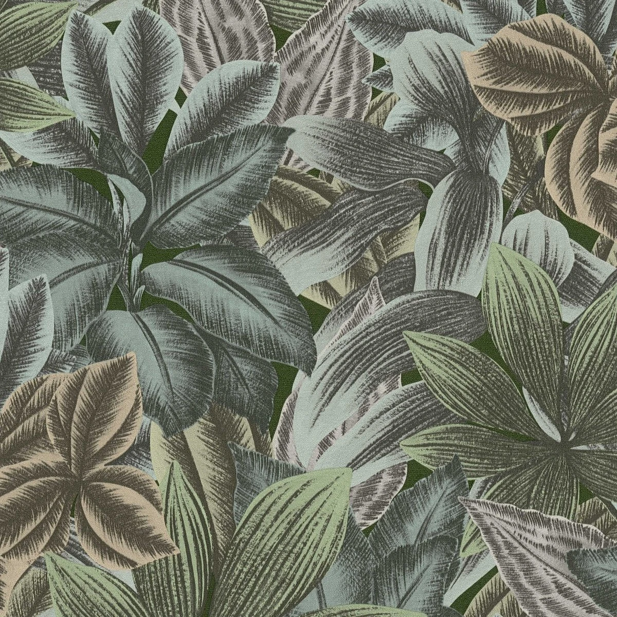 A.S. Creation AS Creation Metropolitan Stories 3 - PAPIER PEINT FEUILLES EXOTIQUES - Vert Gris Beige - 1005 X 53 Cm 1 A.S. Creation AS Creation Metropolitan Stories 3 - PAPIER PEINT FEUILLES EXOTIQUES - Vert Gris Beige - 1005 X 53 Cm
