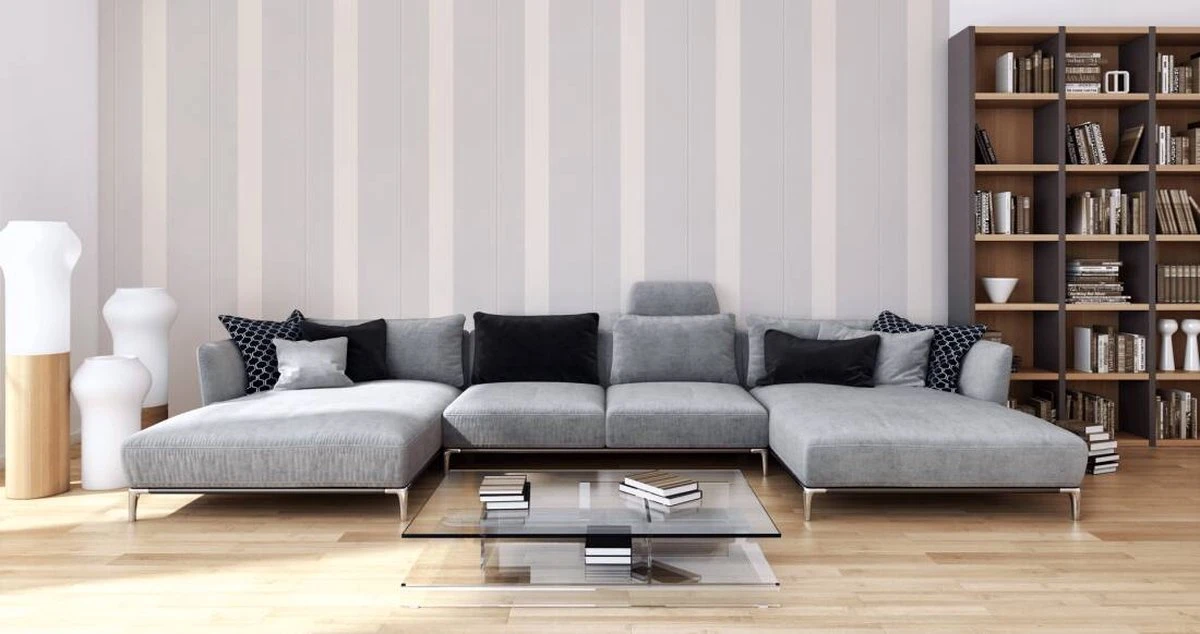 A.S. Creation AS Creation Karl Lagerfeld - Papier Peint Block Stripes - Avantgarde "Ribbon" - Gris Blanc - 1005 X 53 Cm 12 A.S. Creation AS Creation Karl Lagerfeld - Papier Peint Block Stripes - Avantgarde "Ribbon" - Gris Blanc - 1005 X 53 Cm – Image 12