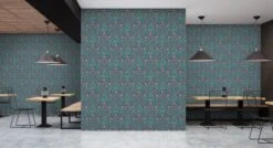 A.S. Creation AS Creation Maison Charme - PAPIER PEINT FLEURS ET OISEAUX - Vert Foncé Rose Bleu - 1005 X 53 Cm -A.S. Creation Soldes 1200x651 14