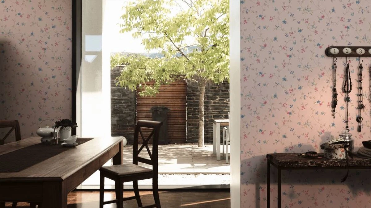 A.S. Creation PAPIER PEINT FLORAL ROMANTIQUE | Champêtre - Crème Vert Bleu Rose - AS Création Maison Charme 8 A.S. Creation PAPIER PEINT FLORAL ROMANTIQUE | Champêtre - Crème Vert Bleu Rose - AS Création Maison Charme – Image 8