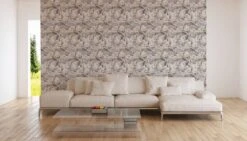 A.S. Creation AS Creation Trendwall 2 - PAPIER PEINT FLORAL ROMANTIQUE - Roses Et Hortensias - Gris Beige Jaune - 1005 X 53 Cm -A.S. Creation Soldes 1200x687 13