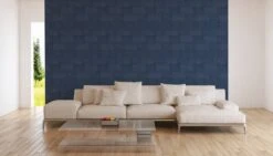 A.S. Creation AS Creation Titanium 3 - Papier Peint Motif Carrelage - Brillance Métallique - Bleu Foncé - 1005 X 53 Cm -A.S. Creation Soldes 1200x687 9