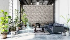 A.S. Creation AS Creation Trendwall 2 - PAPIER PEINT FLORAL ROMANTIQUE - Roses Et Hortensias - Gris Beige Jaune - 1005 X 53 Cm -A.S. Creation Soldes 1200x690 4