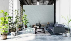 A.S. Creation AS Creation Trendwall 2 - PAPIER PEINT VINTAGE STRUCTURE - Avec Effet Métallisé - Gris Vert Argent - 1005 X 53 Cm -A.S. Creation Soldes 1200x690 9