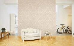 A.S. Creation PAPIER PEINT ORNEMENTS BAROQUES TRADITIONNELS - Beige Crème Métallique - AS Creation Trendwall -A.S. Creation Soldes 1200x749 3