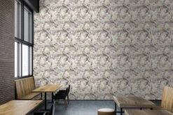 A.S. Creation AS Creation Trendwall 2 - PAPIER PEINT FLORAL ROMANTIQUE - Roses Et Hortensias - Gris Beige Jaune - 1005 X 53 Cm -A.S. Creation Soldes 1200x802 12