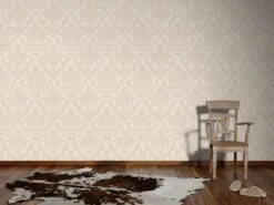 A.S. Creation PAPIER PEINT ORNEMENTS BAROQUES TRADITIONNELS - Beige Crème Métallique - AS Creation Trendwall -A.S. Creation Soldes 1200x900 4