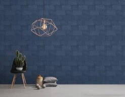 A.S. Creation AS Creation Titanium 3 - Papier Peint Motif Carrelage - Brillance Métallique - Bleu Foncé - 1005 X 53 Cm -A.S. Creation Soldes 1200x931 15