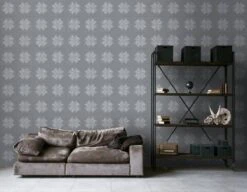 A.S. Creation AS Creation Karl Lagerfeld - Papier Peint Graphic Tile - Bloem Baroque - Gris Argent Métallisé - 1005 X 53 Cm -A.S. Creation Soldes 1200x931 20