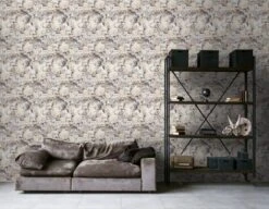 A.S. Creation AS Creation Trendwall 2 - PAPIER PEINT FLORAL ROMANTIQUE - Roses Et Hortensias - Gris Beige Jaune - 1005 X 53 Cm -A.S. Creation Soldes 1200x931 24