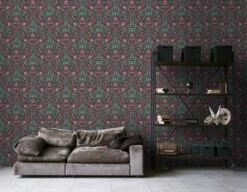 A.S. Creation AS Creation Maison Charme - PAPIER PEINT FLEURS ET OISEAUX - Noir Rose Bleu Vert - 1005 X 53 Cm -A.S. Creation Soldes 1200x931 25