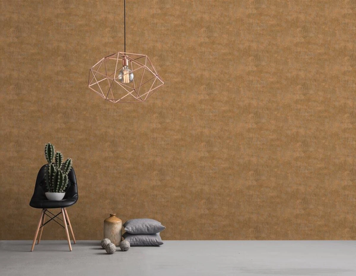 A.S. Creation AS Creation Titanium 3 - Papier Peint Texturé - Bande Métallique Interrompue - Brun Orangé - 1005 X 53 Cm 7 A.S. Creation AS Creation Titanium 3 - Papier Peint Texturé - Bande Métallique Interrompue - Brun Orangé - 1005 X 53 Cm – Image 7