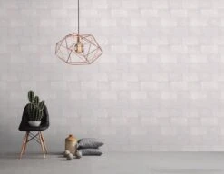 A.S. Creation AS Creation Titanium 3 - Papier Peint Motif Carrelage - Brillance Métallique - Gris Blanc - 1005 X 53 Cm -A.S. Creation Soldes 1200x931 57