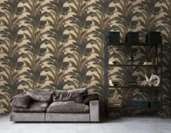A.S. Creation PAPIER PEINT DE FEUILLES DE PLANTES CUILLÈRE - Brun Zwart Brillant - AS Creation Metropolitan Stories 2 -A.S. Creation Soldes 1200x931 59