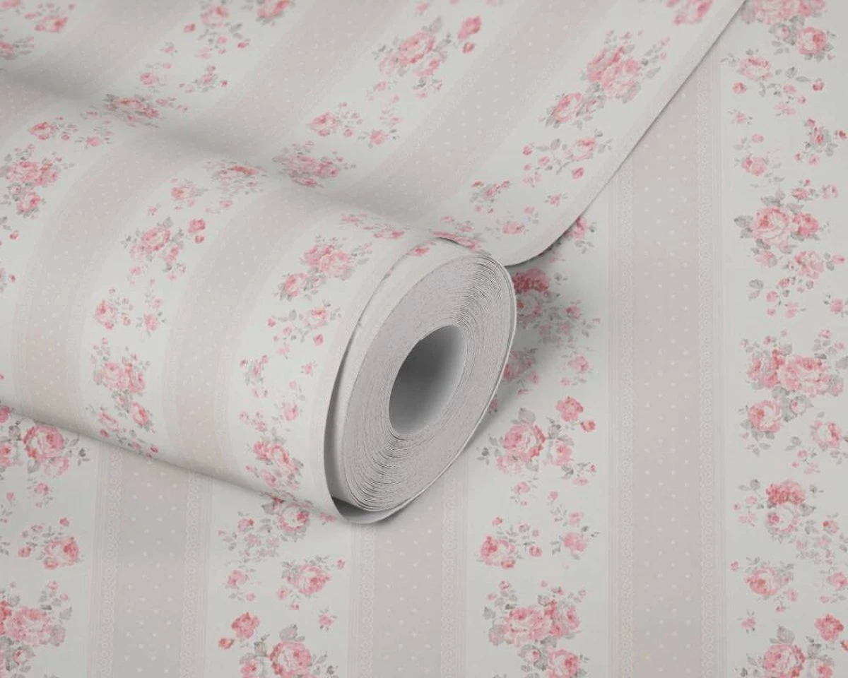 A.S. Creation AS Creation Maison Charme - PAPIER PEINT FLEURS EN RAYURES - Taupe Blanc Rouge - 1005 X 53 Cm 10 A.S. Creation AS Creation Maison Charme - PAPIER PEINT FLEURS EN RAYURES - Taupe Blanc Rouge - 1005 X 53 Cm – Image 10