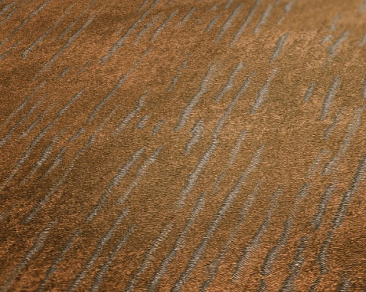 A.S. Creation AS Creation Titanium 3 - Papier Peint Texturé - Bande Métallique Interrompue - Brun Orangé - 1005 X 53 Cm 9 A.S. Creation AS Creation Titanium 3 - Papier Peint Texturé - Bande Métallique Interrompue - Brun Orangé - 1005 X 53 Cm – Image 9