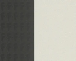 A.S. Creation AS Creation Karl Lagerfeld - Papier Peint Block Stripes - Avantgarde "Ribbon" - Lilas Blanc Noir - 1005 X 53 Cm -A.S. Creation Soldes 1200x960 121