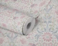 A.S. Creation AS Creation Maison Charme - PAPIER PEINT FLEURS ET OISEAUX - Crème Bleu Rose Vert - 1005 X 53 Cm -A.S. Creation Soldes 1200x960 22