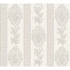 A.S. Creation Belle Epoque | 186157 | Papier Peint à Rayures Papier | 0.53 M X 10.05 M | Gris